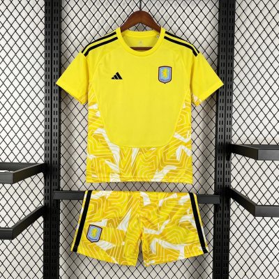 26/27 Aston Villa Goalkeeper Kids Soccer Jersey