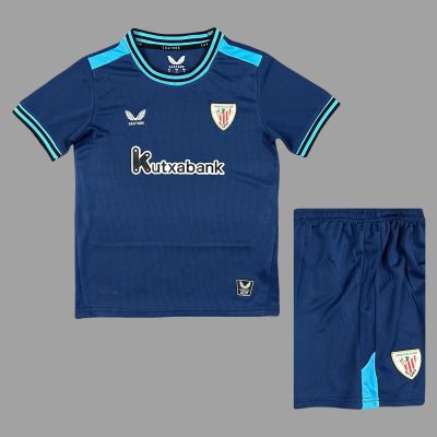 25/26 Athletic Bilbao Away Kids Soccer Jersey Size 16-28