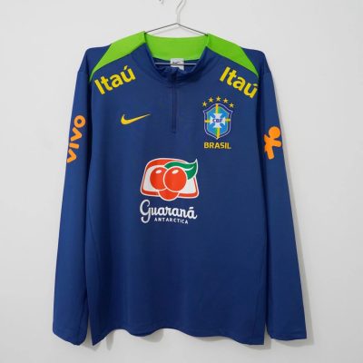 2024 Brazil Dri-FIT Strike Drill Top Navy