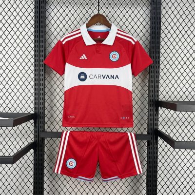 2026 Chicago Fire Home Kids Soccer Jersey Size 16-28