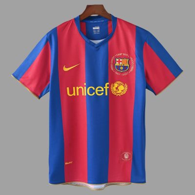 07/08 Barcelona Home Retro Soccer Jersey