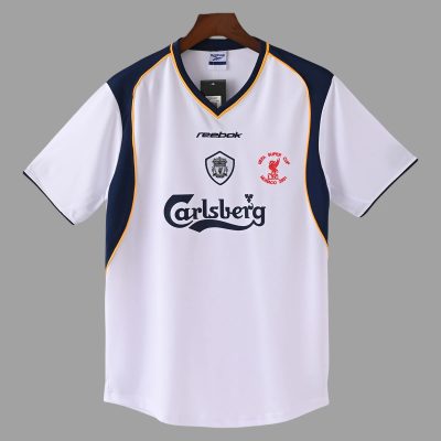 01/02 Liverpool Away Champions Final Retro Soccer Jersey