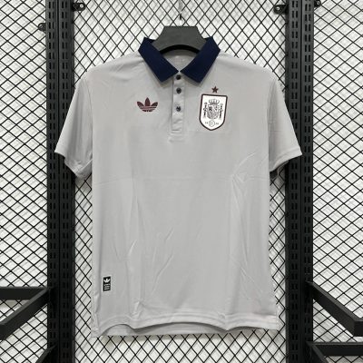2026 Spain Grey Navy Red Polo
