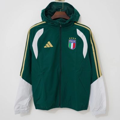 2026 Italy Green Windbreaker