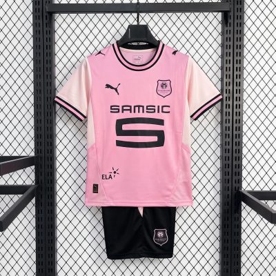 26/27 Stade Rennais Third Kids Soccer Jersey