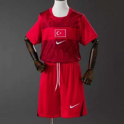 2026 Turkey Home Kids Soccer Jersey Size 16-28