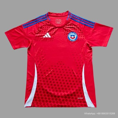 2024 Chile home soccer jersey size S-3XL