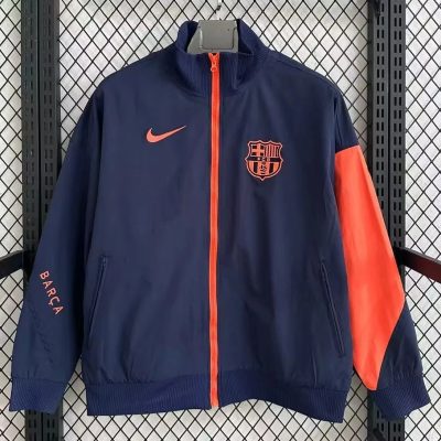 25/26 Barcelona Blue Orange Windbreaker