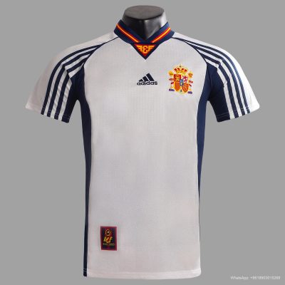 1998 Spain Away Retro Soccer Jersey