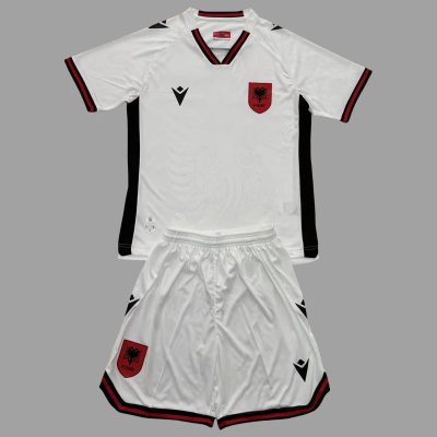 2025 Albania Away Kids Soccer Jersey Size 16-28