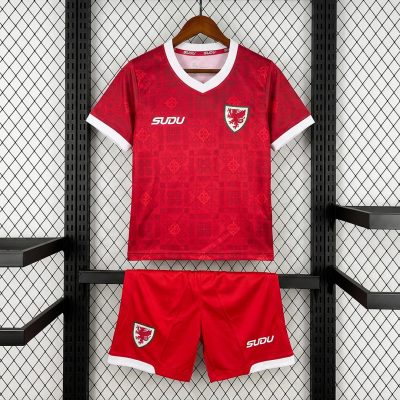 26/27 Wales Home Kids Soccer Jersey