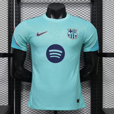 26/27 Barcelona Training Player Version Blue Soccer Jersey