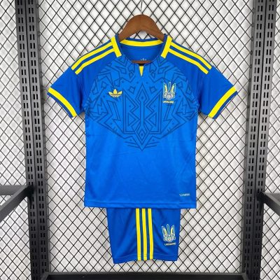 2026 Ukraine Away Kids Soccer Jersey Size 16-28