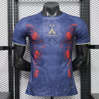 26/27 Paris Saint-Germain Special Concept Eiffel Tower Player Version Blue Soccer Jersey