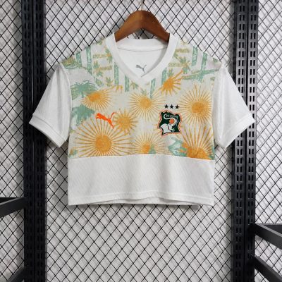 2026 Ivory Coast Away Crop Soccer Jersey