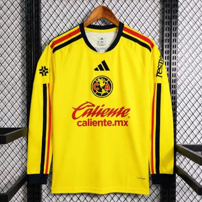 26/27 Club America Home Long Sleeve Soccer Jersey