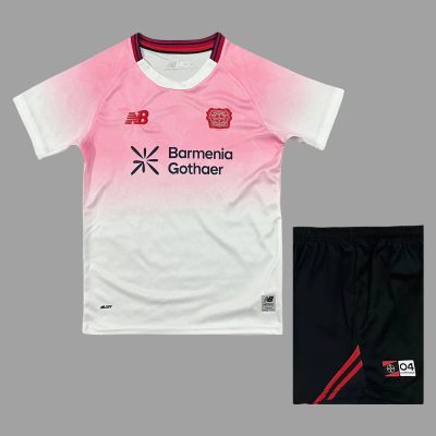 25/26 Leverkusen Away Kids Soccer Jersey Size 16-28