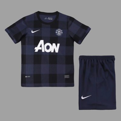 13/14 Manchester United Away Kids Retro Jersey Size 16-28