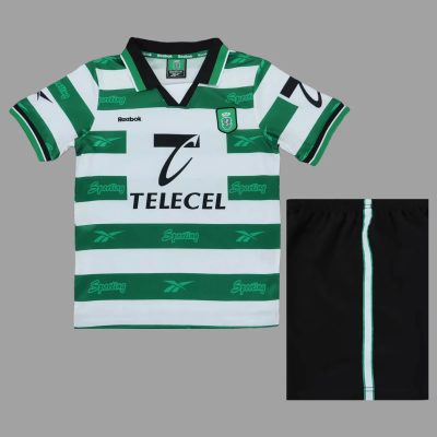 99/00 Lisbon Home Kids Retro Soccer Jersey Size 16-28
