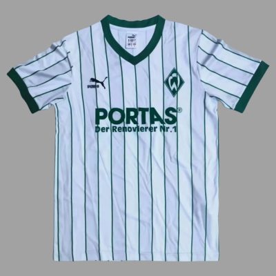 87/88 Werder Bremen Home Retro Soccer Jersey