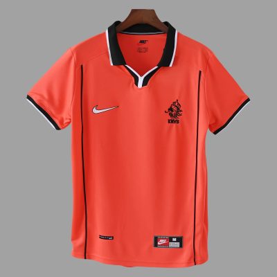 1998 Netherlands Home Retro Soccer Jersey