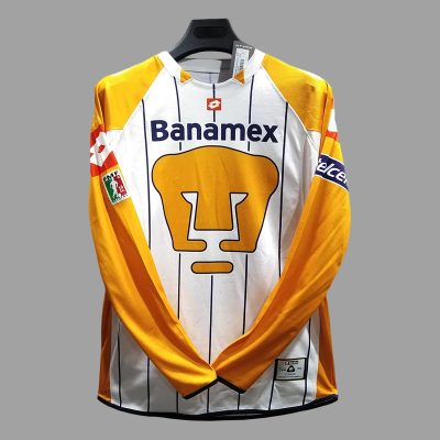03/04 Pumas UNAM Home Long Sleeve Retro Soccer Jersey