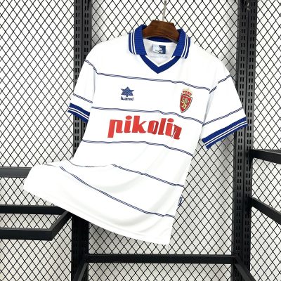 99/00 Real Zaragoza Home Retro Soccer Jersey
