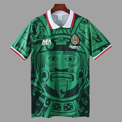 1998 Mexico Home Retro Soccer Jersey