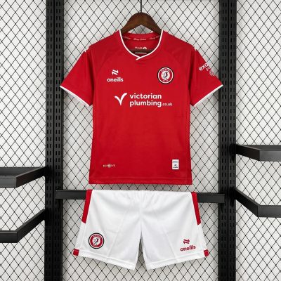 26/27 Bristol City Home Kids Soccer Jersey