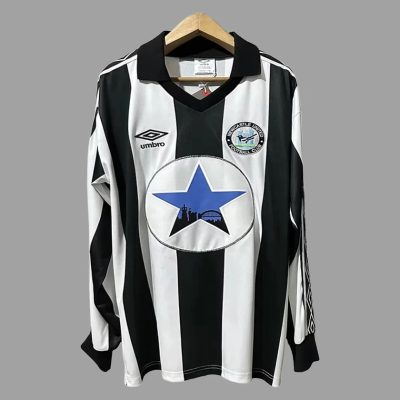 80/82 Newcastle United home long sleeve retro soccer jersey yupoo