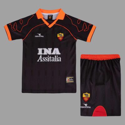 99/00 Roma Third Kids Retro Soccer Jersey Size 16-28