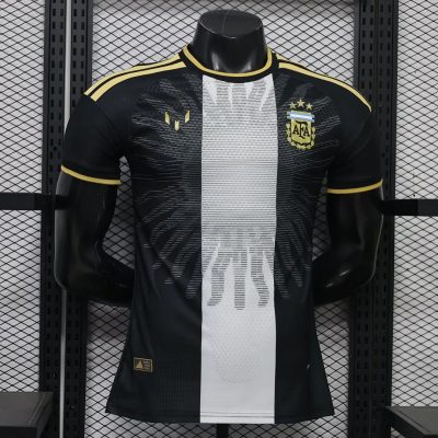 2026 Argentina MESSI Tribute Player Version Black Soccer Jersey