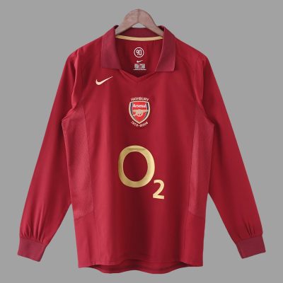 05/06 Arsenal Home Long Sleeve Retro Soccer Jersey