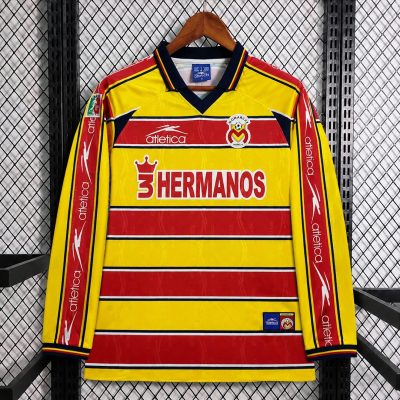 99/00 Atletico Morelia Home Long Sleeve Retro Soccer Jersey