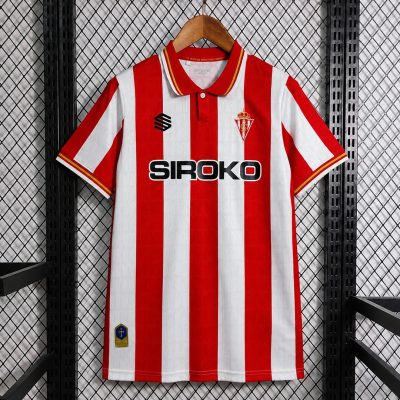 26/27 Sporting de Gijon Home Soccer Jersey
