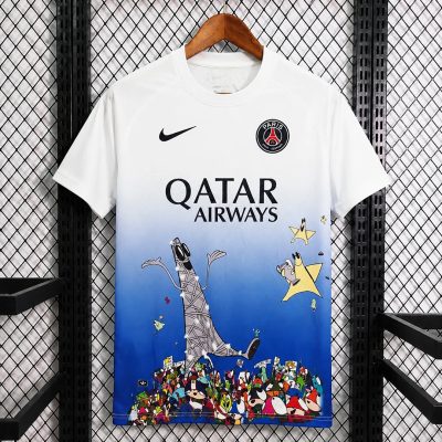 25/26 Paris Saint-Germain Champions Art by Edgar Plans Version Soccer Jersey