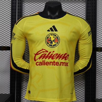 26/27 Club America Home Long Sleeve Player Version Soccer Jersey