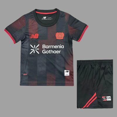 25/26 Leverkusen Home Kids Soccer Jersey Size 16-28