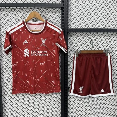 26/27 Liverpool Home Kids Soccer Jersey Size 16-28