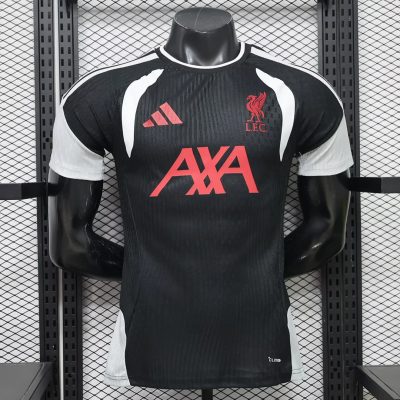 26/27 Liverpool Black Training Player Version Soccer Jersey