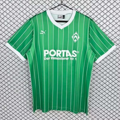 87/89 Werder Bremen Away Retro Soccer Jersey