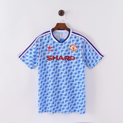 90/92 Manchester United Away Retro Soccer Jersey
