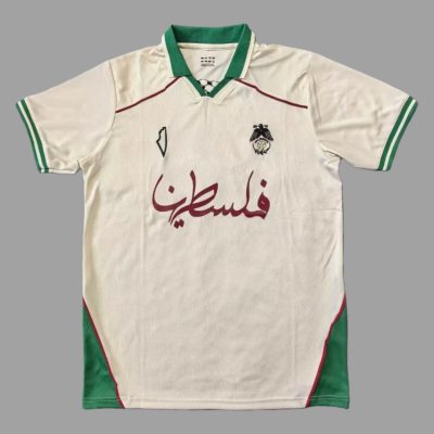 2025 Palestine Special White Green Soccer Jersey