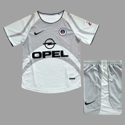 01/02 PSG Away Kids Retro Soccer Jersey Size 16-28