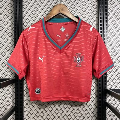 2026 Portugal Home Crop Soccer Jersey