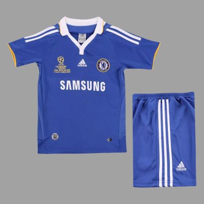 08/09 Chelsea Home Kids Retro Soccer Jersey Size 16-28