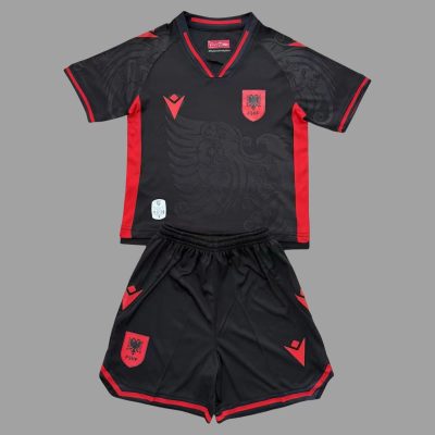 2025 Albania Third Kids Soccer Jersey Size 16-28