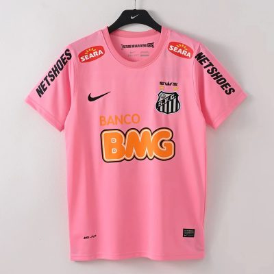 2012 Santos Pink Retro Soccer Jersey