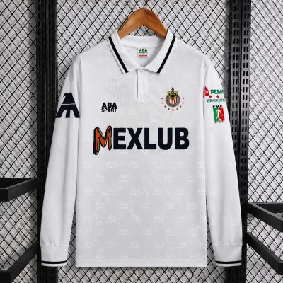 96/97 Chivas de Guadalajara Away Long Sleeve Retro Soccer Jersey
