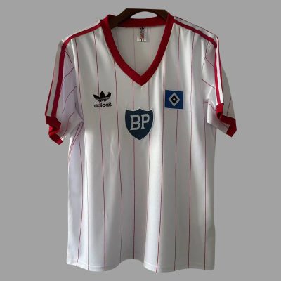 83/84 Hamburger Home Retro Soccer Jersey